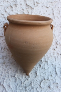 Wandblumentopf, terracotta/natur